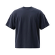 Back view of a NILO Studio Heavyweight Tee in charcoal grey, featuring a relaxed fit and drop shoulder design.