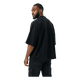 NILO Vision oversized black heavyweight cotton boxy t-shirt worn by a man, back view