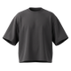 NILO Vision oversized boxy t-shirt in charcoal grey heavyweight cotton with a structured fit and crew neck.
